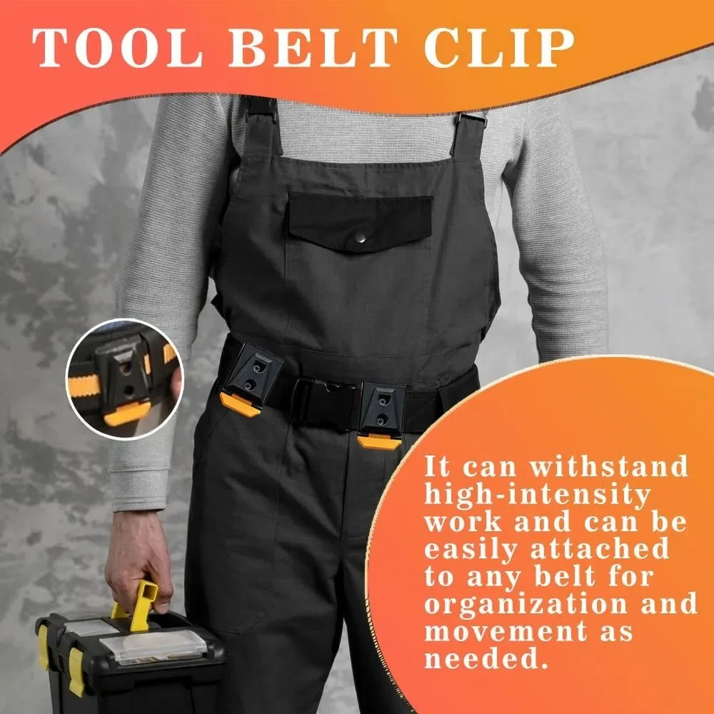 High Quality Sturdy ABS Waist Buckle Quick Attach Durable Waist Bag Clip Replacement Compatible Tool Belt Professional Use