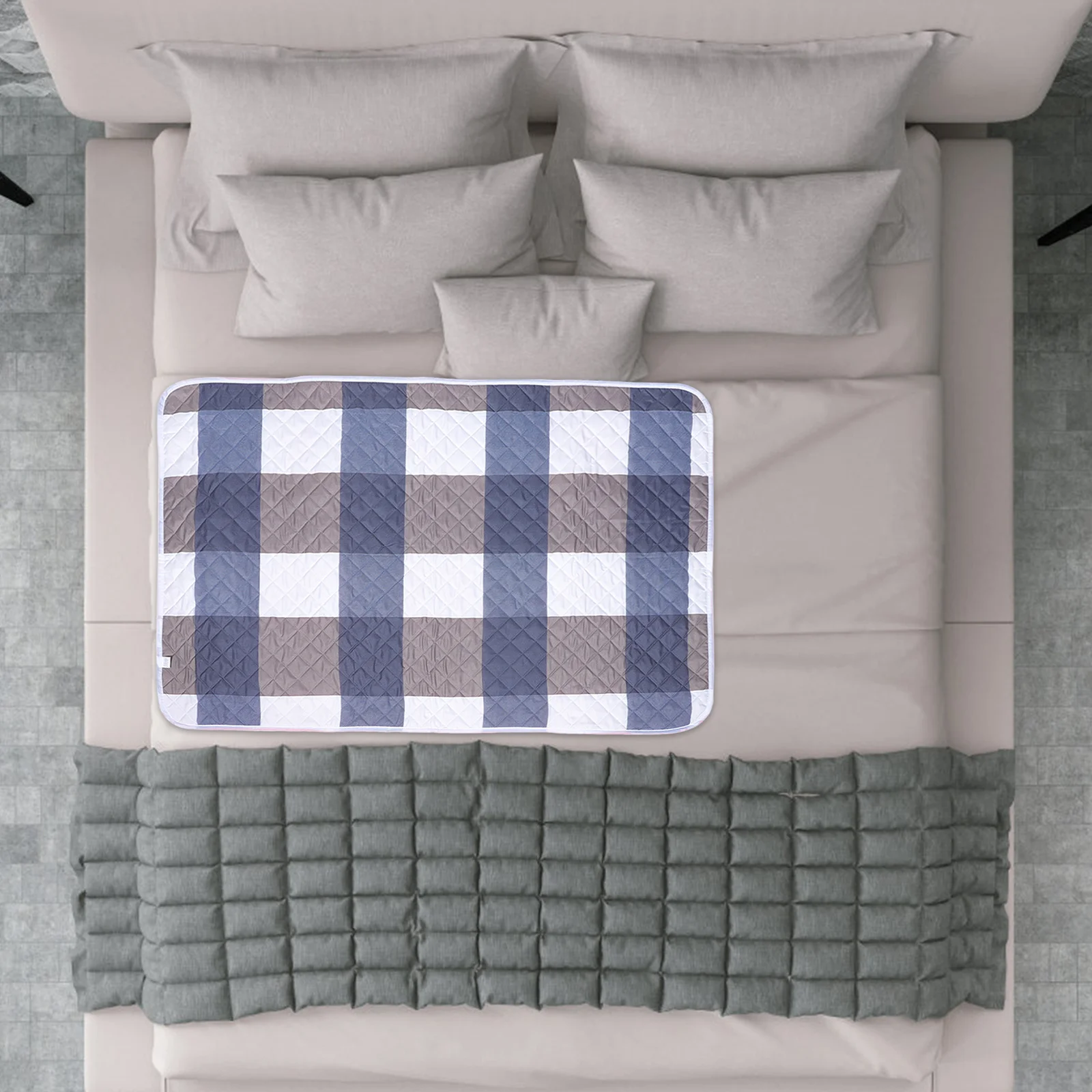 

Quilted Soft Cotton Incontinence Pad Supple Breathable Mattress Protective Bed Pads for Adults Toddlers Seniors Urinary