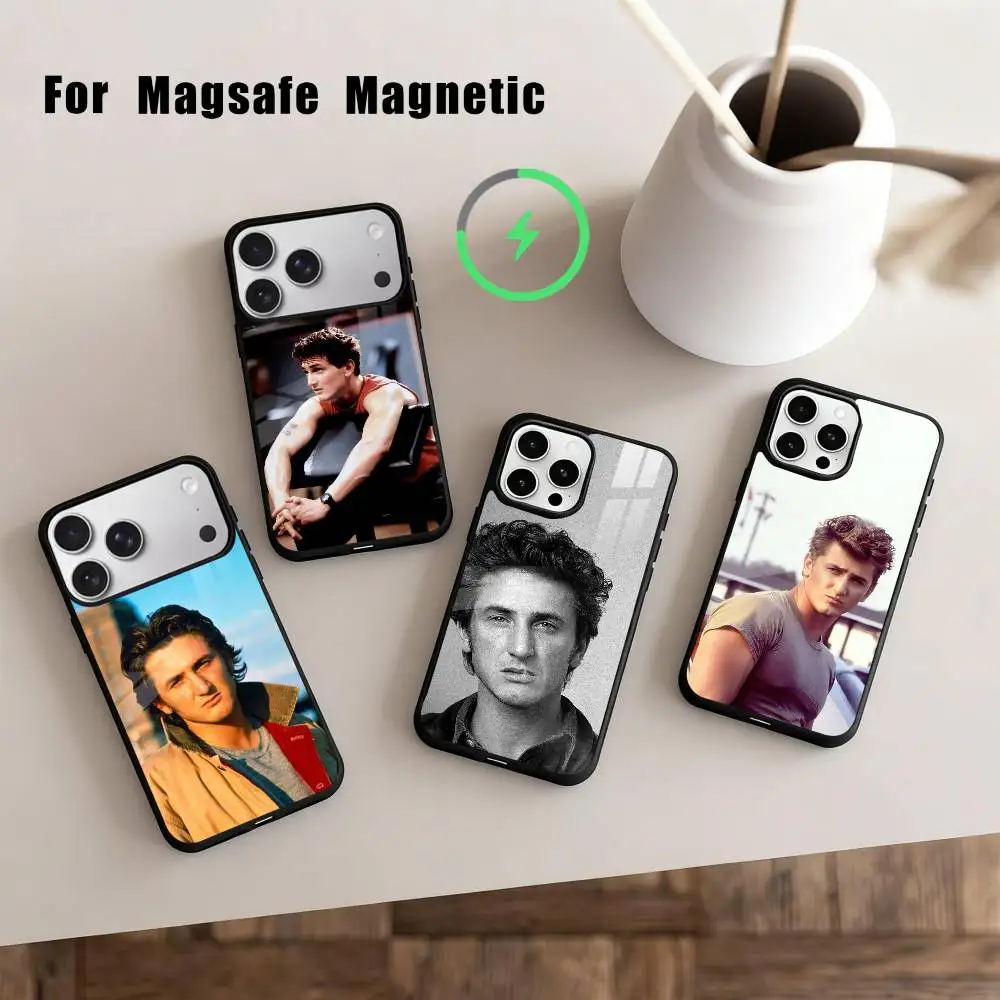 

Actors S-Sean J-Justin P-Penn Phone Case For iPhone 17,16,15,14,13,12,Plus,Pro,Max for Magsafe Magnetic Wireless Charging