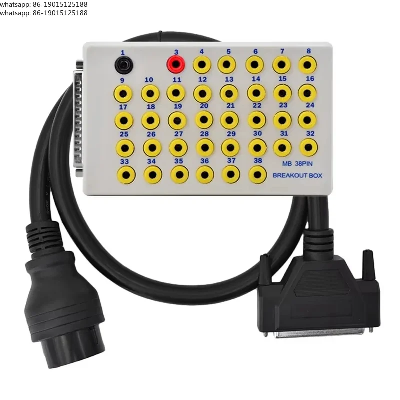 New 38 pin junction box OBD2 line signal tester protocol detector CAN data link diagnostic tool, suitable for automobiles