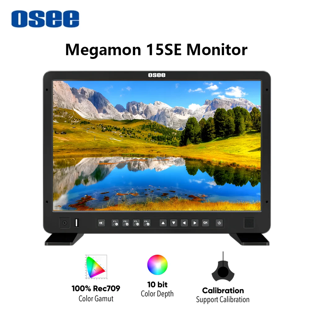 OSEE Megamon 15SE Monitor 15.4inch 1000 Nits Daylight Visible Live Streaming HDR Studio Monitor For Video Switcher Filmmakers