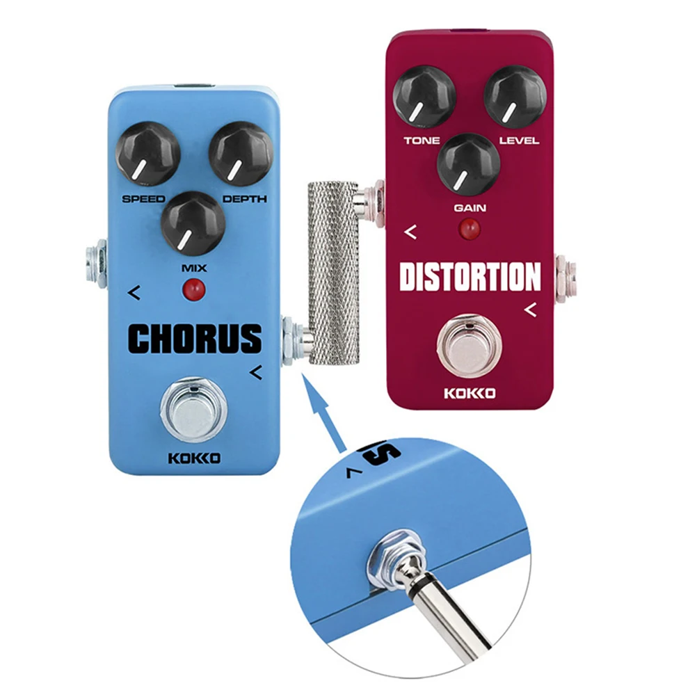 

3Pcs Guitar Effect Pedals Adapter Z Type Coupler 635mm Port Sturdy Trustworthy Tool For Musicians And Enthusiasts