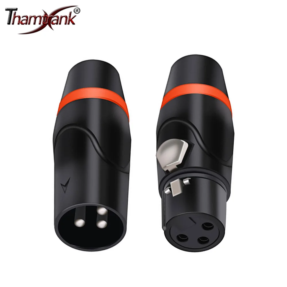 

50pcs 3 Colors Optional 3Pins XLR Male and Female Connector Adapter Zinc Alloy for Camcorder Signal Light HIFI Video/Audio