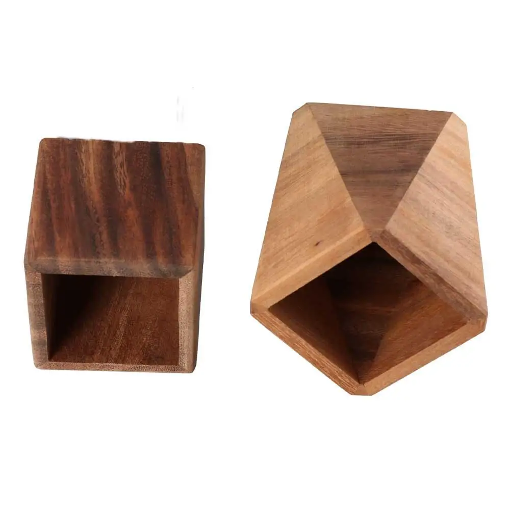 School Accessories Student Stationery Stationery Organizer Wood Pen Holder Pencil Case Desktop Storage Box Walnut Pen Holder