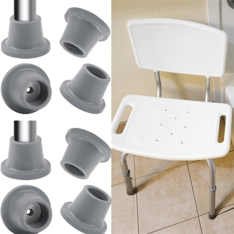 8pcs Rubber Feet Non Slip Caps with Wide Stand Suction Cup Feet for Bath Chairs