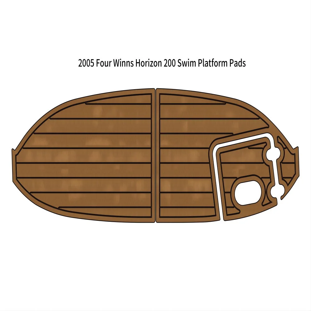 

Swim Platform Boat EVA Faux Foam Teak Deck Floor Pad For 2005 Four Winns Horizon 200