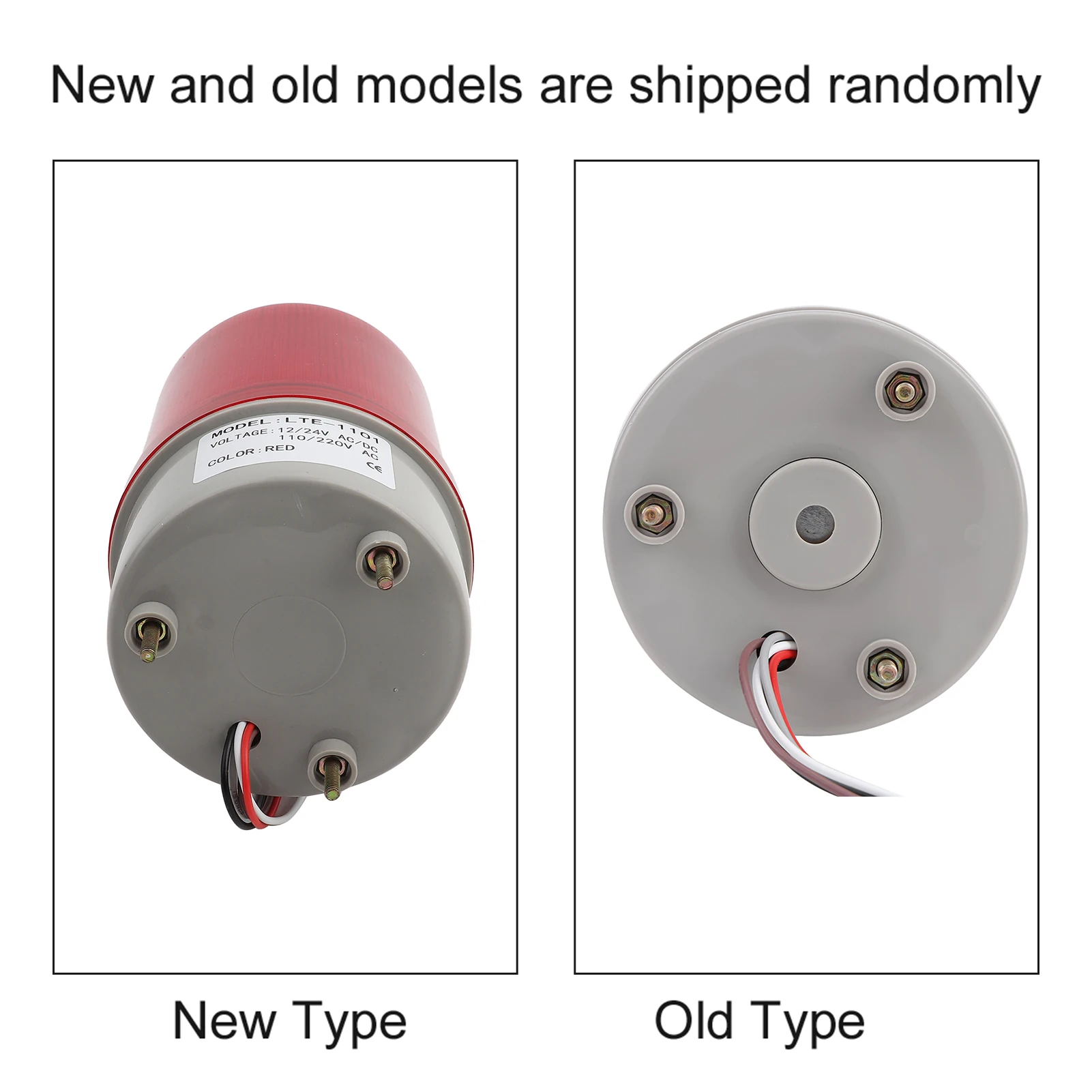 ZK20 1pc Red LED Emergency Warning Lighting Bulb Rotating Beacon Lamp AC220V