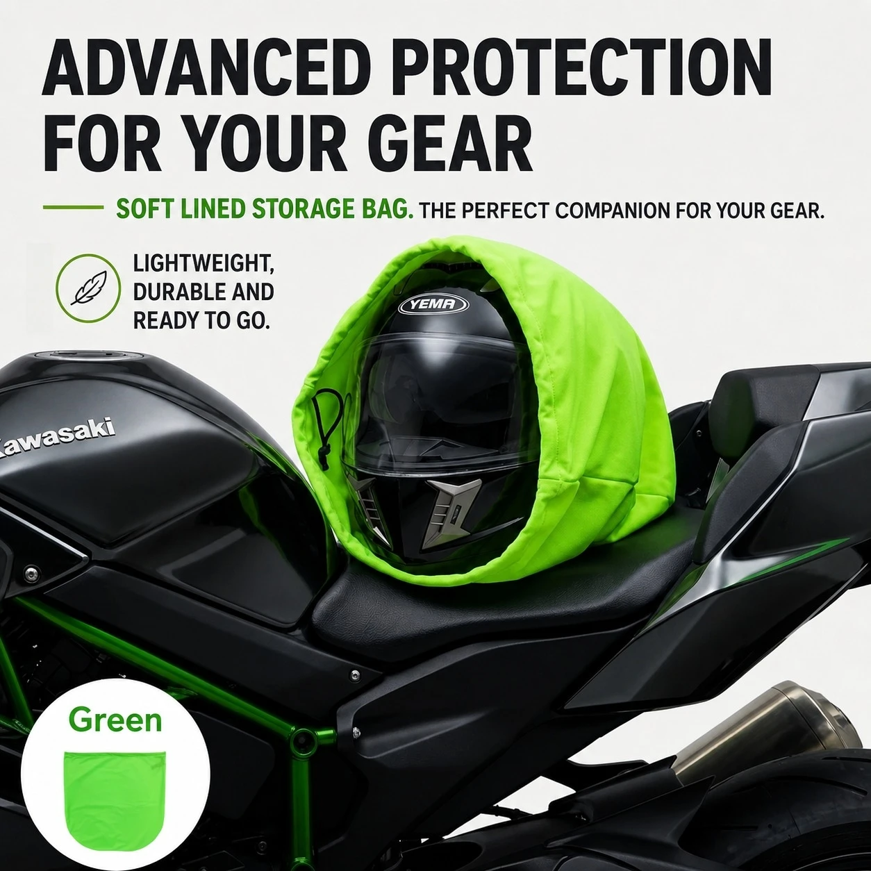 Motorcycle Helmet Storage Bag Dustproof Drawstring Bag Suitable for Motorcycle, Scooter, Full-Face and Half-Face Helmet Storage