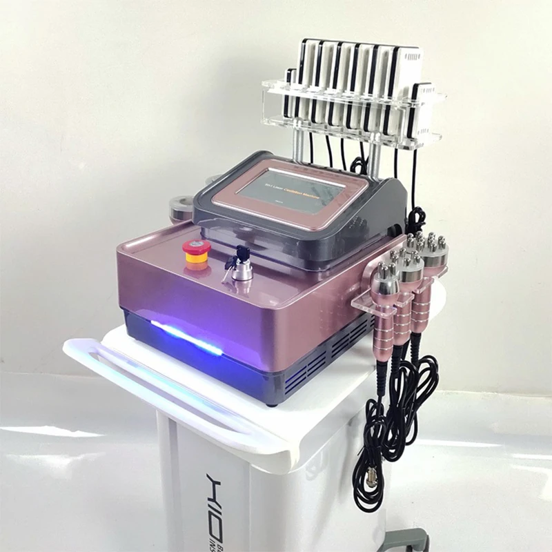6 in 1 80 k/40 k Lipolaser อัลตราโซนิกสูญญากาศ Cavitation เครื่องลดน้ําหนัก Lipolaser Body Slimming สําหรับ Salon ลดไขมันสปา
