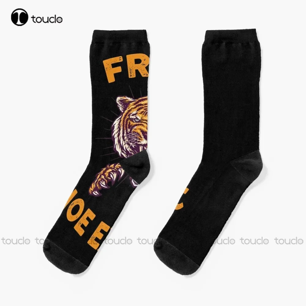 Free Joe Exotic Socks Athletic Socks Men Unisex Adult Teen Youth Socks Christmas Gift Custom Hd High Quality 360° Digital Print