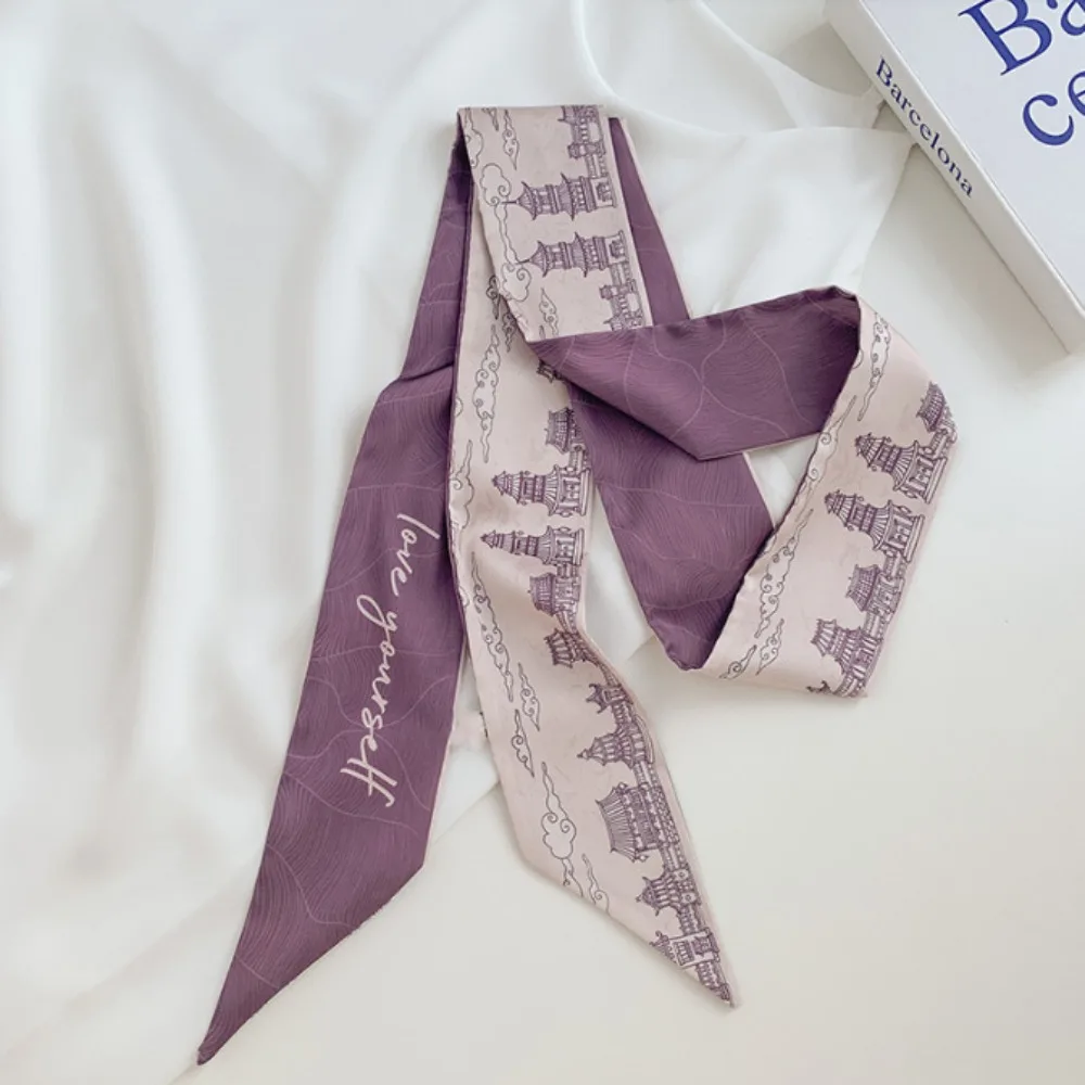 

Новая цветочная повязка на голову в китайском стиле, шарф с цветочным принтом в технике масляной живописи