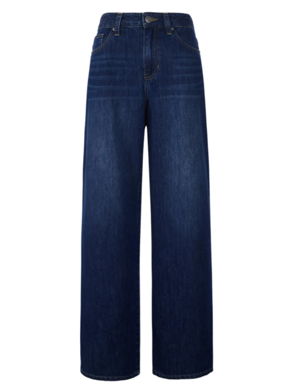 แท้ Noxiao พจนานุกรมฤดูใบไม้ผลิ 2025 ความยาว Draped Soft DENIM กางเกงยีนส์เอวสูงขาตรง VINTAGE Sle ผู้หญิงพรีเมี่ยมกางเกงยีนส์