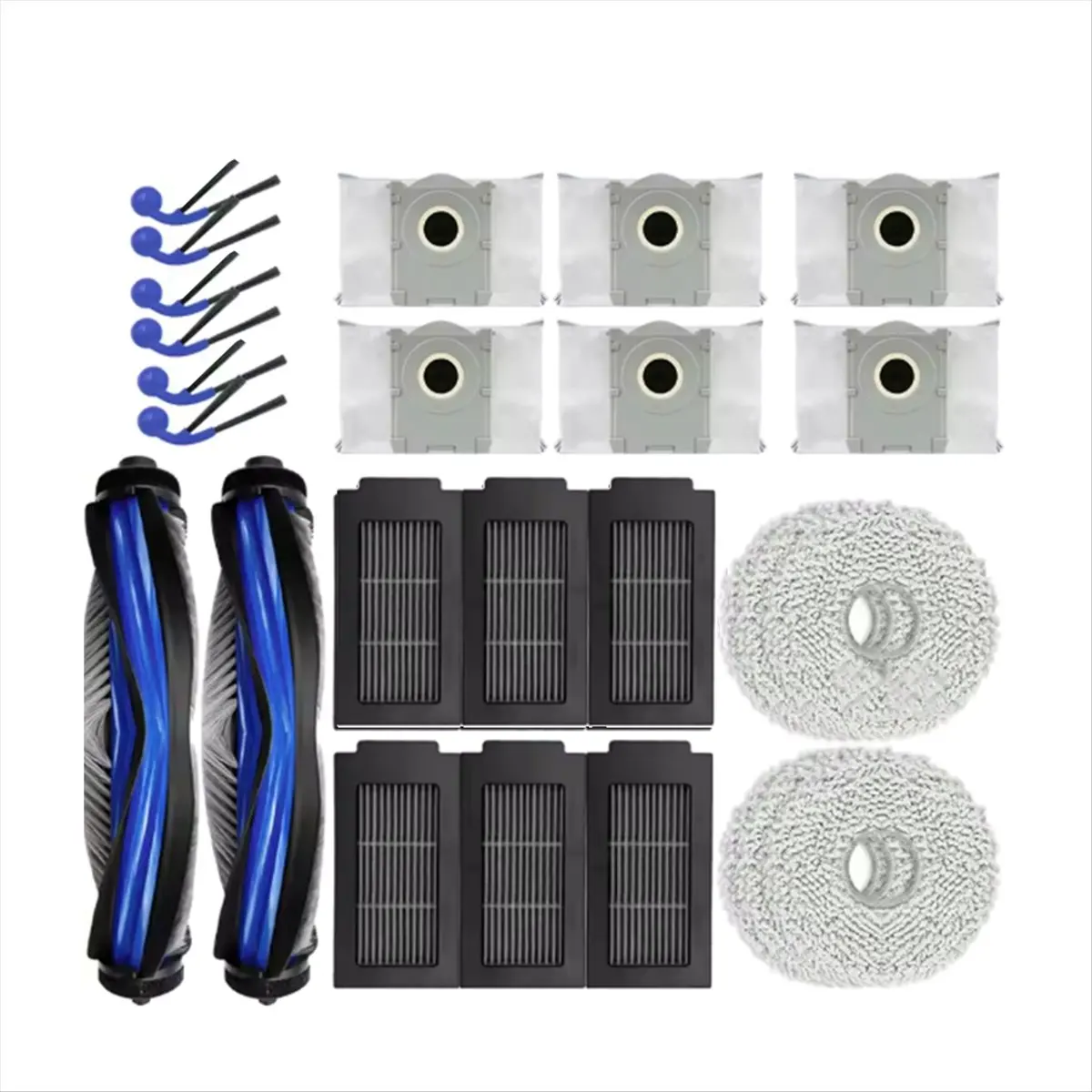 ♋♐…BUY 26Pcs Spare Parts for T30C Omni & T30C Pro Omni Vacuum Cleaner Main Brush Mop Pads Dust Bag Side Brushes