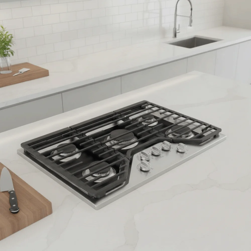 Nonstick Silicone Gas Stove Protector Mat Grease-proof Stain-resistant Gas Range Mat Rectangular Flame-retardant Gas Stove Cover