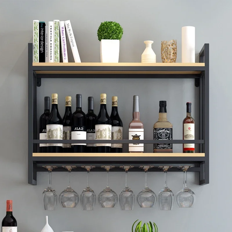 

Showcase Display Wine Cabinets Bar Kitchen Storage Wall Mounted Salon Wine Rack Corner Shelf Barra De Vino Hotel Furniture