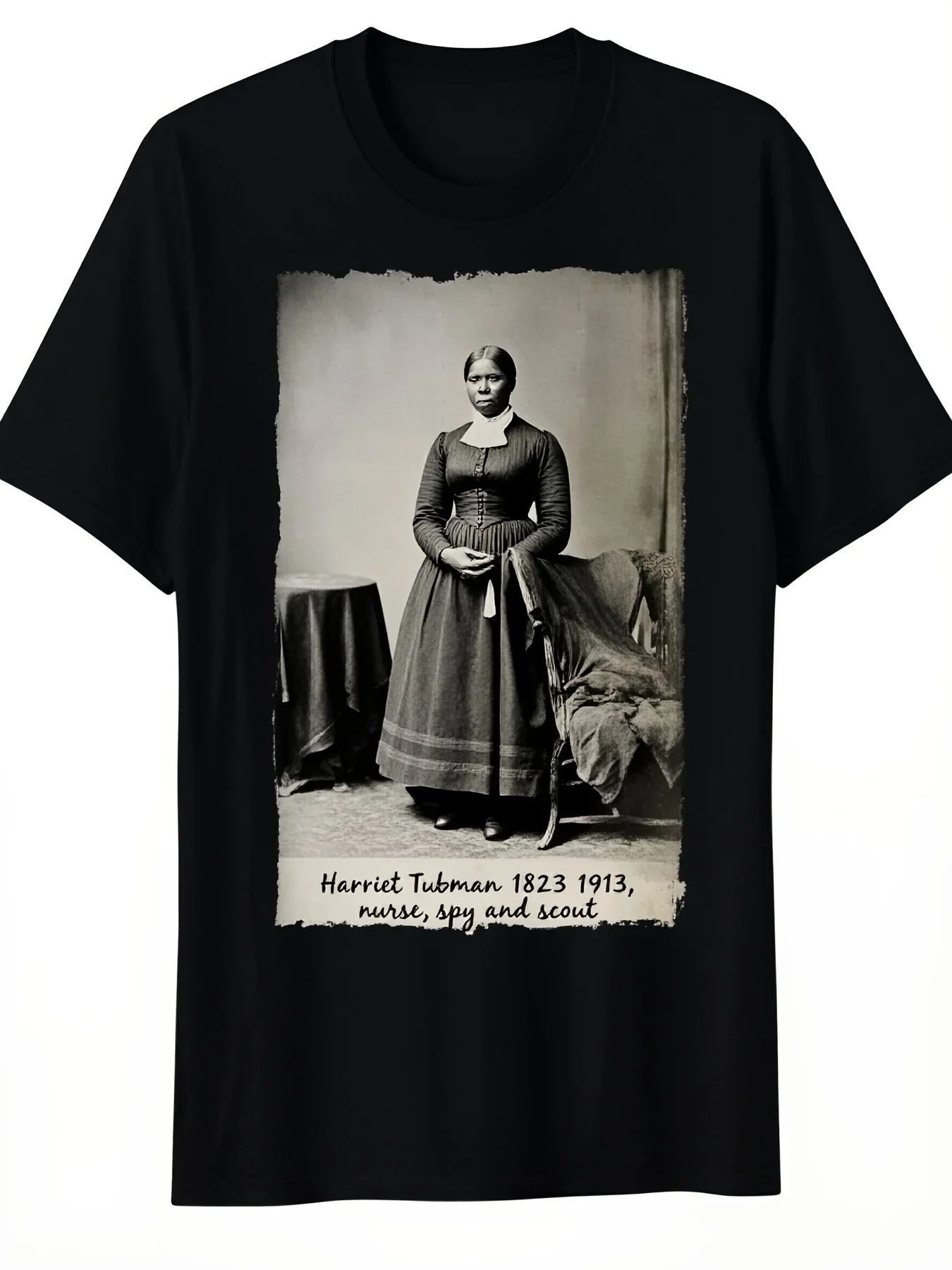 Harriet Tubman Slavery Juneteenth 1865 Civil Rights TShirt Retro Historical Graphic Tee SXXXL Black Casual Shirt for Men Unisex Unisex History Apparel Unisex MensWomens 2026 Round NeRetro Casual Short-sleeved T-shirt with a Round Neck and Printed