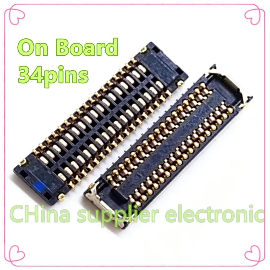 For Samsung J2 Prime G532 G531F G531H G530 G531 G530F G530H Grand Prime LCD Display FPC Connector On MotherBoard Flex 34pins