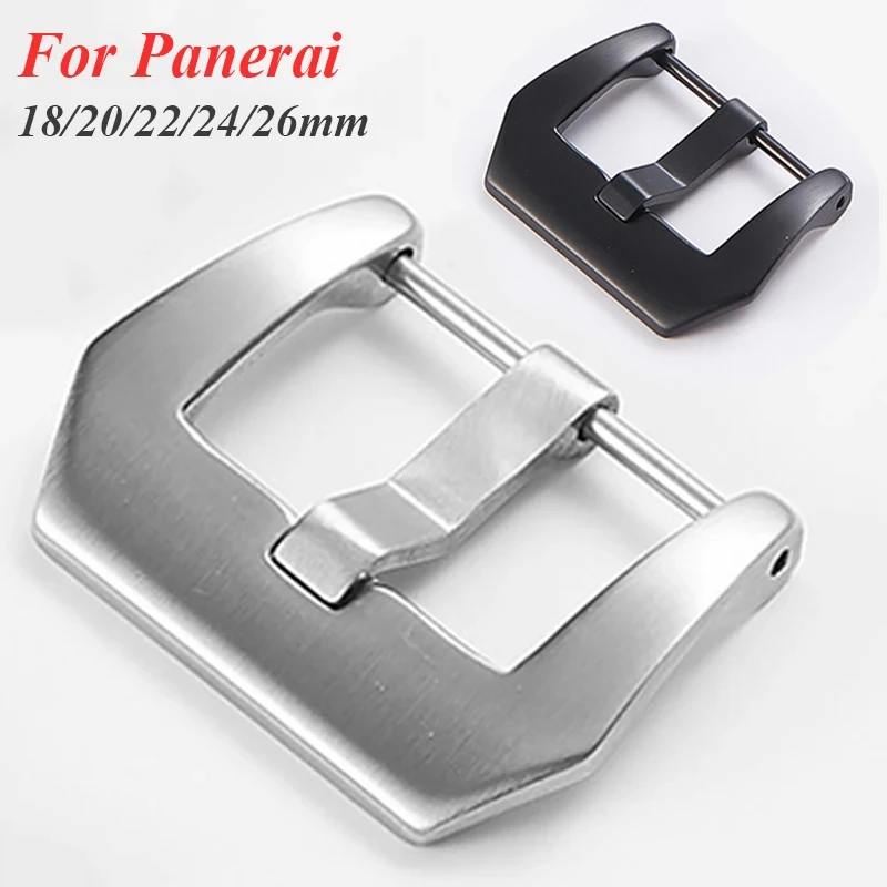 fivela-de-metal-para-pulseira-de-relogio-panerai-botao-solido-prata-preto-aco-inoxidavel-fecho-fosco-polido-20mm-22mm