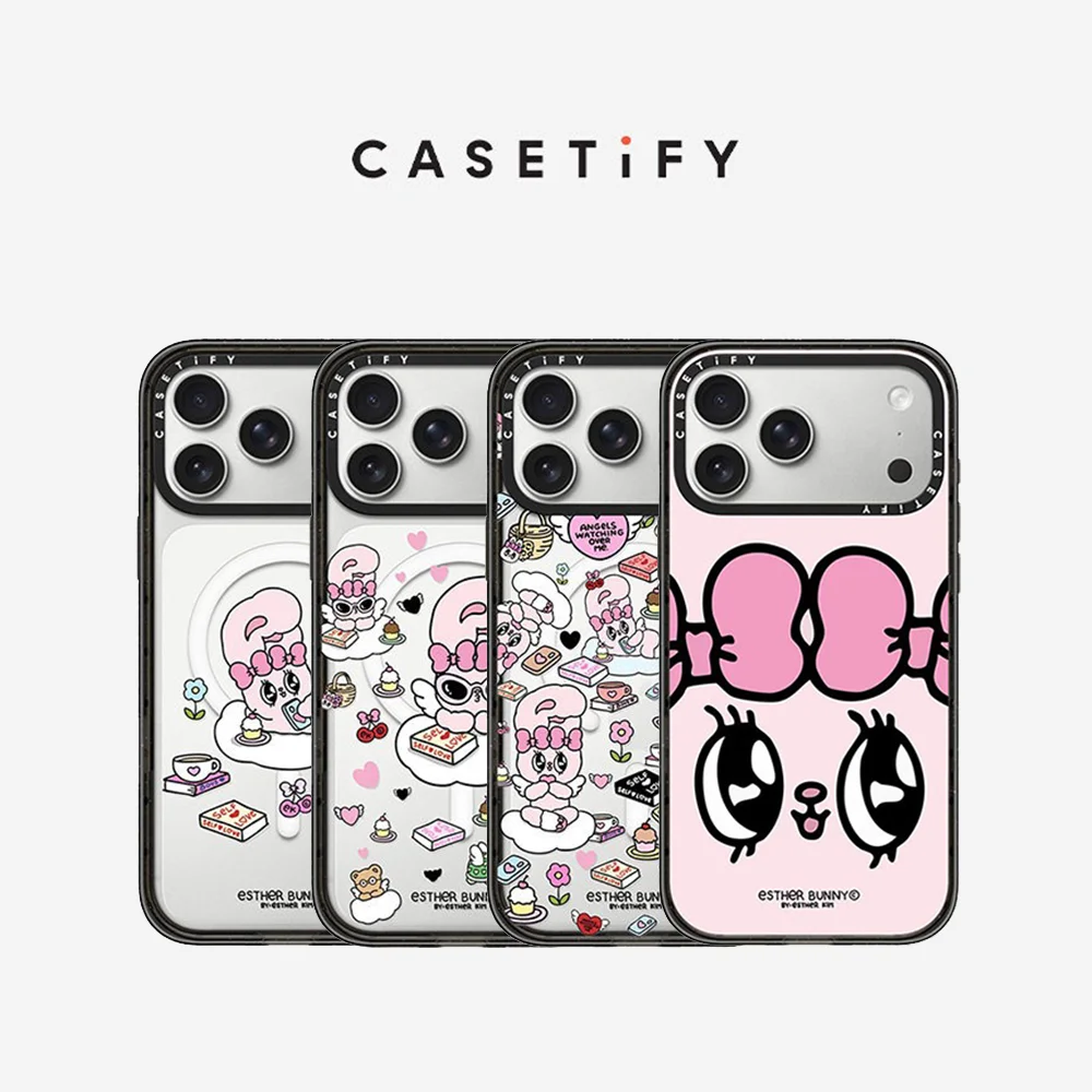

CASETiFY Esther Bunny Series Magnetic Drop-proof Case for iPhone 13 14 15 16 17 Pro Max Air Plus Protect Cover