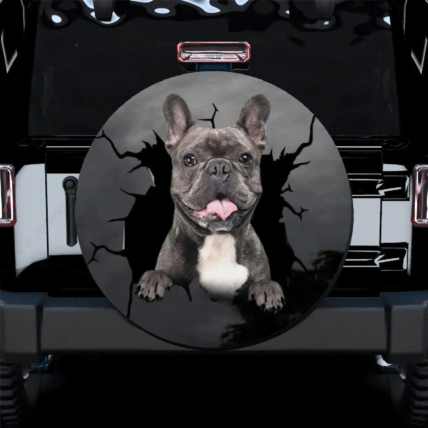 

Чехол для запасного колеса с изображением собаки французского бульдога — чехлы на колеса для владельцев собак Frenchie для автомобиля/внедорожника/грузовика/фургона/кемпера