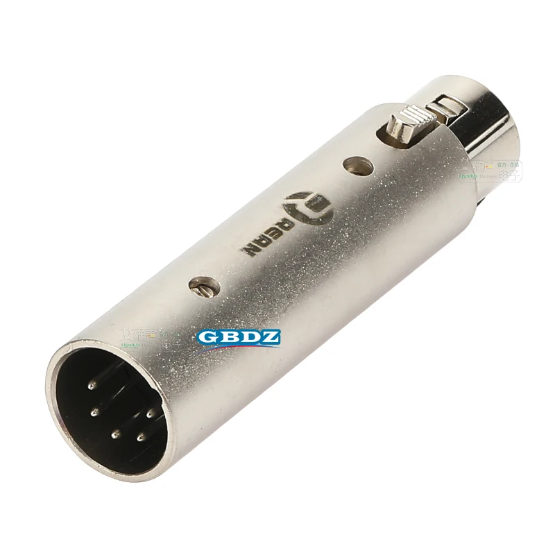 

5 Pin Female to 3 Male / 5 Pin Male to 3 Pin Female XLR Plug DMX512 Stage Light Signal Docking Connector