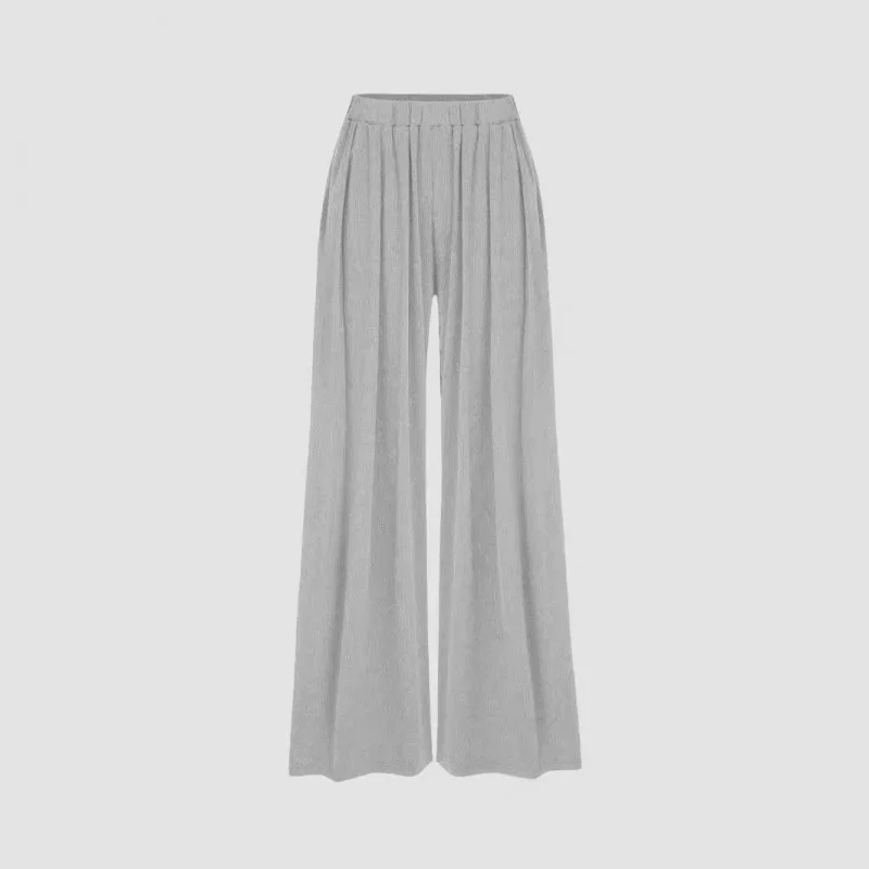 

Elastic Waist Wide Leg Pants Loose Fit Casual Trousers for Women Comfortable Stretchy Loose Pants Summer 2023 New Arrival