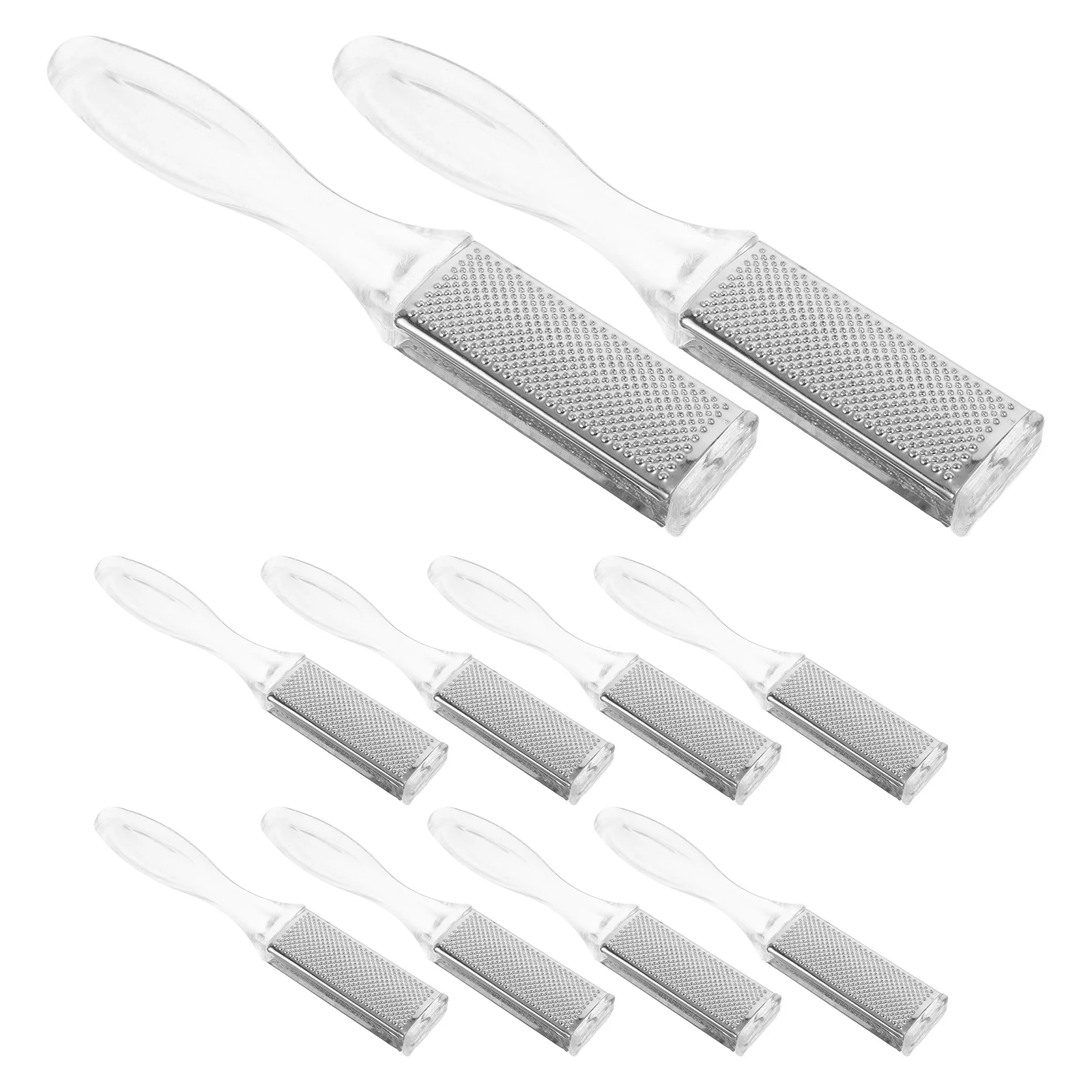 

10Pcs Foot Callous Remover Tool Stainless Steel Heel File Manual Pedicure Kit Dead Skin Scrubber Foot File for Calluses Removal