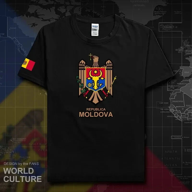 Moldova MDA MD Men's National Team T-Shirt 2018 Cotton Fashion Shirt High Leather Clothing Fitness Summer 100%