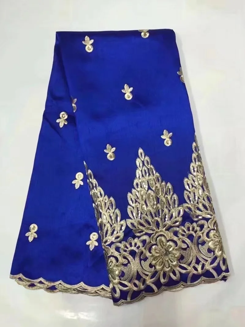 

African George Fabric High Quality Nigerian George Lace Fabric,Royal Blue African Swiss Lace Fabric For Nigerian Wedding Party