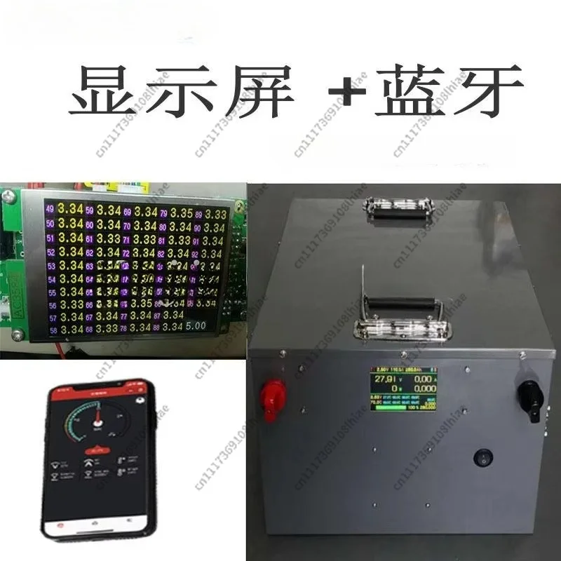 4S-96S 3.7V Lithium Battery High-Voltage BMS Protection Board 200A 500A, Common/Independent Port with Bluetooth Screen
