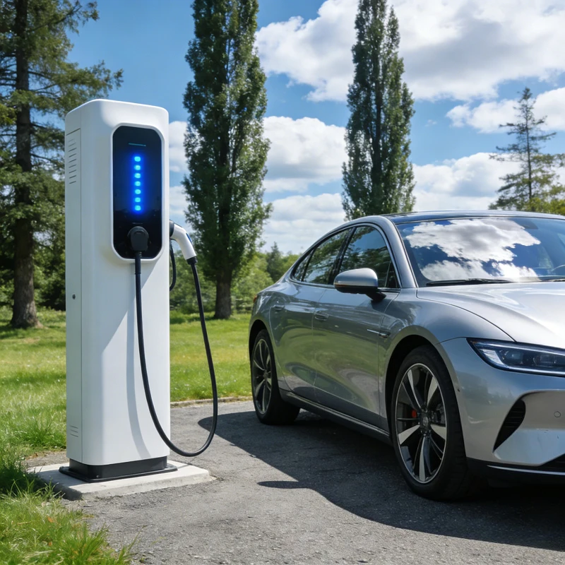 Customized Bidirectional EV Charger Floor Mounted CCS2 Interface High DC Output Commercial Charging Station