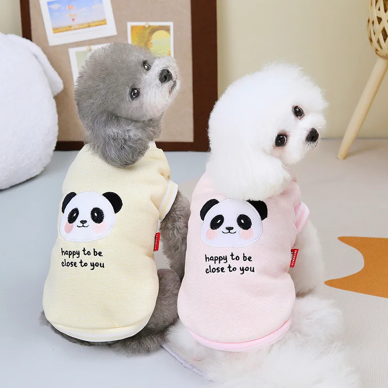 

Новая хлопковая куртка Teddy Bomei с милой пандой, осенне-зимняя ветрозащитная одежда для домашних животных