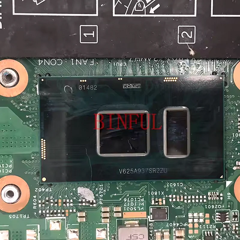 

15296-1 для Dell Inspiron 13 5000 5378 5578, материнская плата для ноутбука CN-0PG0MH 0PG0MH PG0MH SR2ZU I5-7200U, 100% работает