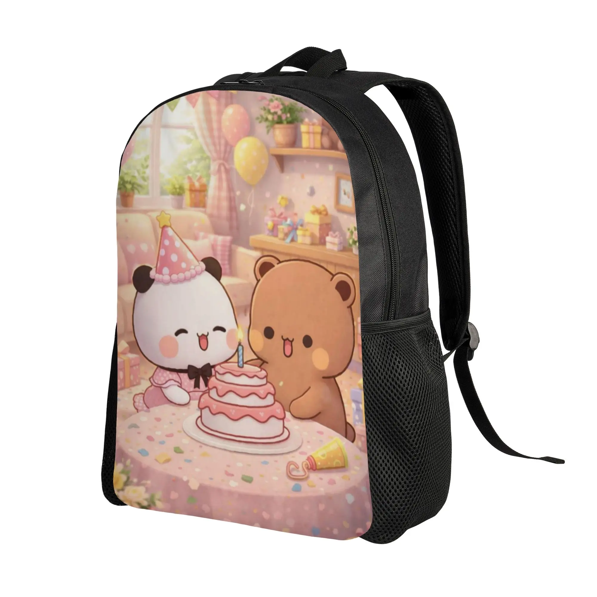 HBD Happy Birthday Bubu Dudu Fashion Backpack Durable High School Work Cartoon Daypack for Men Women College Shoulder Bag