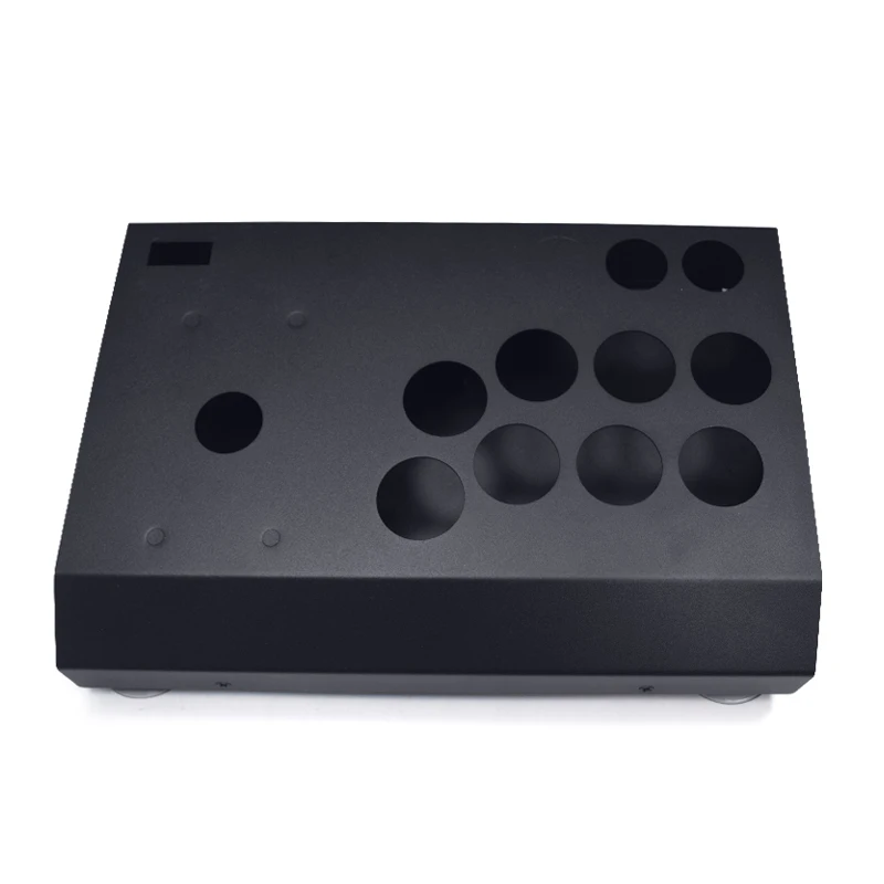 Empty Metal Box for Arcade Game Machine Hitbox DIY 8/14 Holes Can be Installed Joystick Button for Retro Video Games