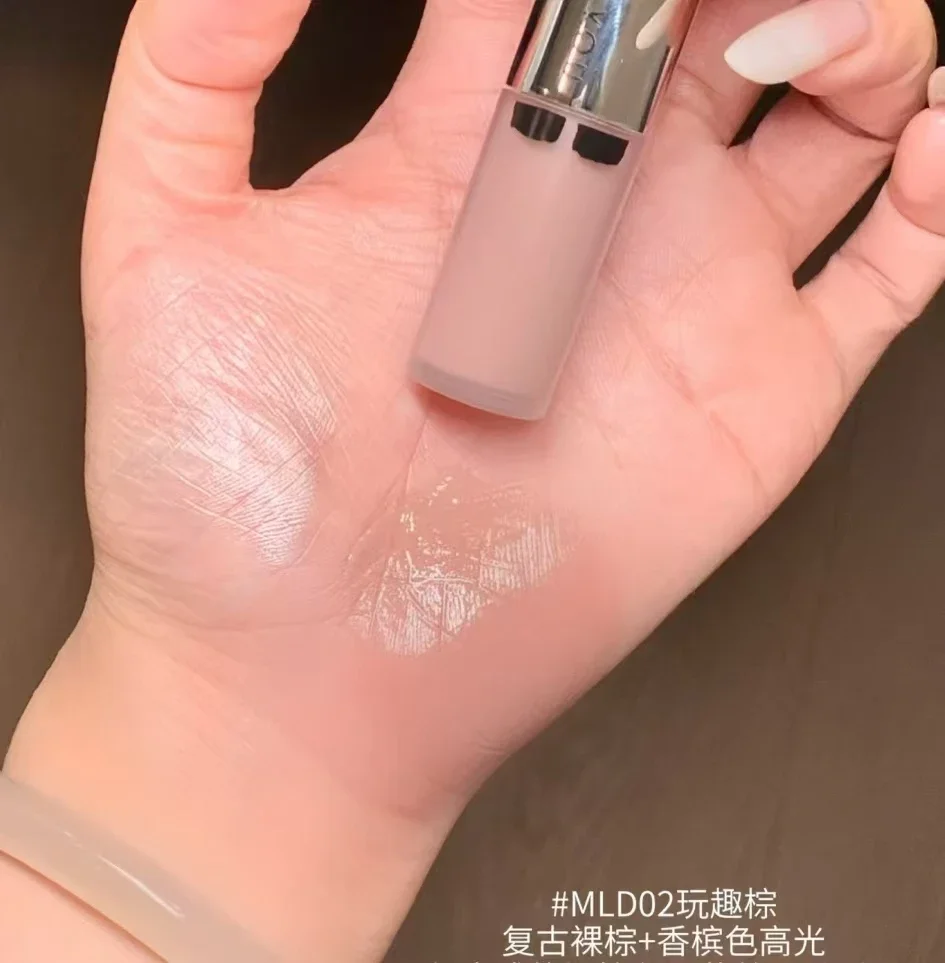 INTO YOU أحمر الخدود السائل هيغليغتر ماتي لامع بيرليسسينت السلس عارية الأرجواني الطبيعي الخد تينت مزيج دائم ماكياج الوجه #3