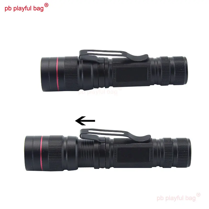 กีฬากลางแจ้งไฟฉาย UV 395nm สีม่วงโลหะอลูมิเนียมไฟฉายขนาดเล็ก Telescopic Focusing ของเล่นอุปกรณ์เสริม RG17