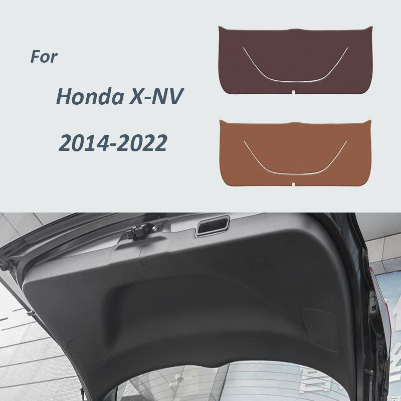 

Car Rear Trunk Tailgate Anti-Kick Protective Mat For Honda X-NV 2014 2015 2016-2022 PU Leather Decoration Pad Anti-Dirty Cover
