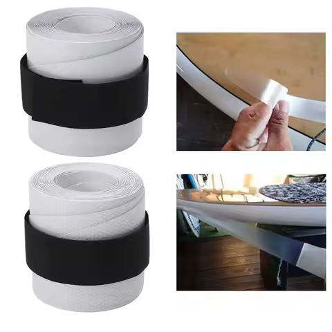 1 Pc Surfboard Edge Protection Tape Grid/Transparent Anti-collision Sticker Tape For Longboard Stand-Up Paddle Board Accessories