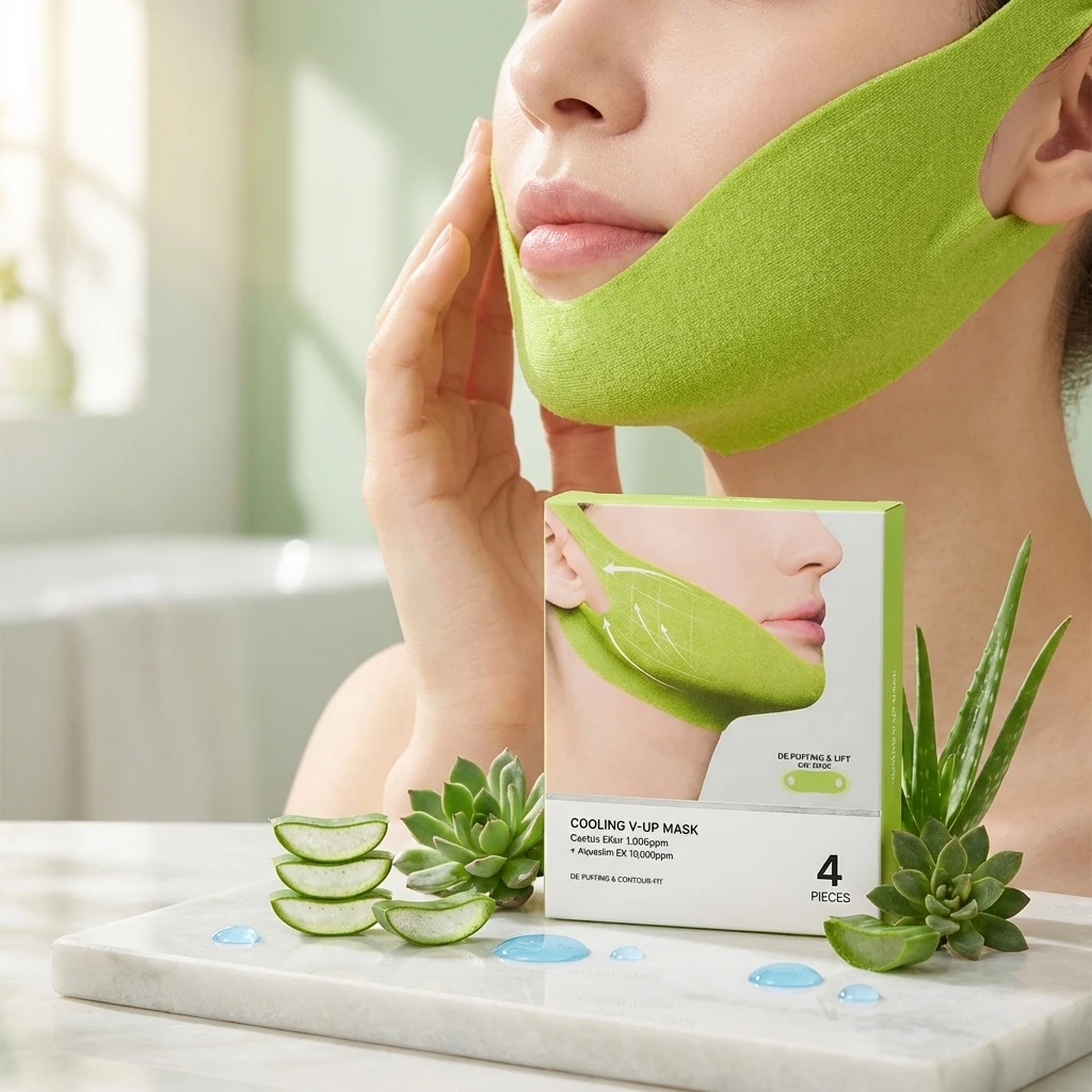 Centella Asiatica Face Lift Mask Lift Facial Contour Tighten Skins Firm Cheek Enhance Firmness Easy Apply Face Shaping Bandage