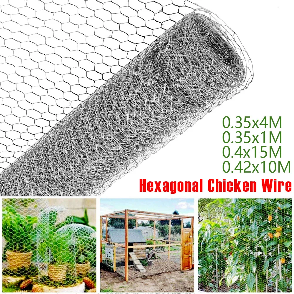 سداسية سلك الدجاج الحديد شبكة سلك الدجاج لفة متعددة الأغراض الدواجن سلك المعاوضة لسياج الحيوان البستنة حاجز المعاوضة