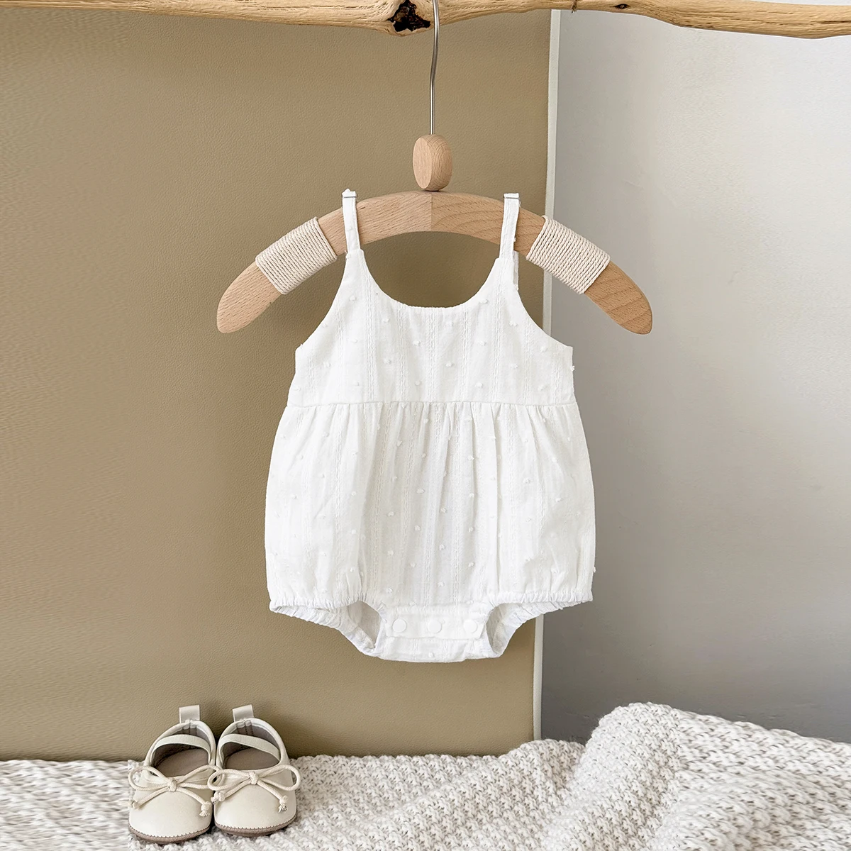 2025 Hot Selling Summer New Baby Clothes Fashion Jumpsuit Baby Girls Newborn Cute Princess Camisole Romper Children's Jumpsuit