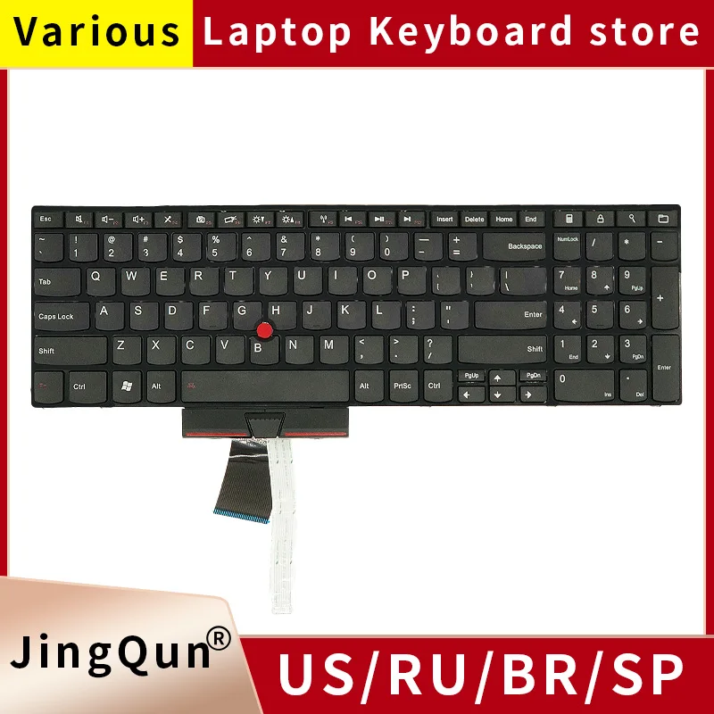 

New US Russian Laptop Keyboard For Lenovo Thinkpad IBM E520 E520S E525 0A62075 04W0872