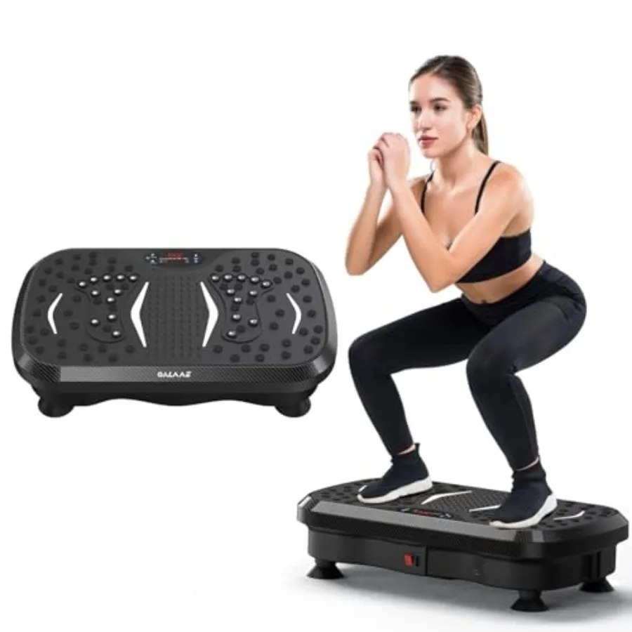 

Vibration Plate Exercise Machine Carbon Fibre Vibration Plate for Lymphatic Drainage Vibrating Plate for 150Speed Adjustable wi
