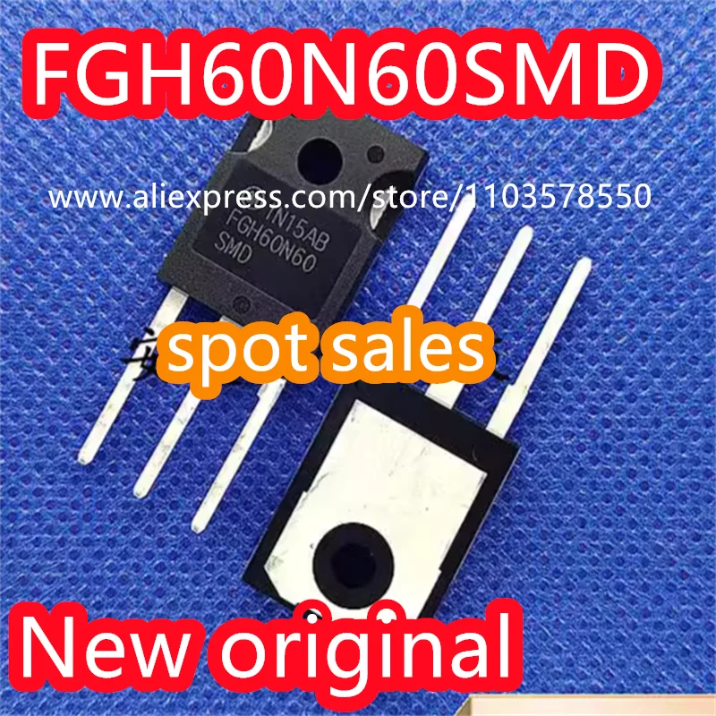 5PCS 100% New original FGH60N60SMD FGH60N60 inverter, frequency converter, welding machine, single tube 60A600V FGH60N60SFD