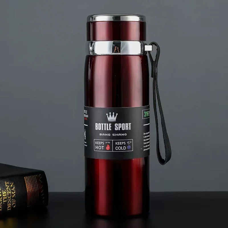 Simple Stainless Steel Thermos Cup Portable Large-capacity Water Cup High Value Gradual Change Color Outdoor Sports Kettle image 5