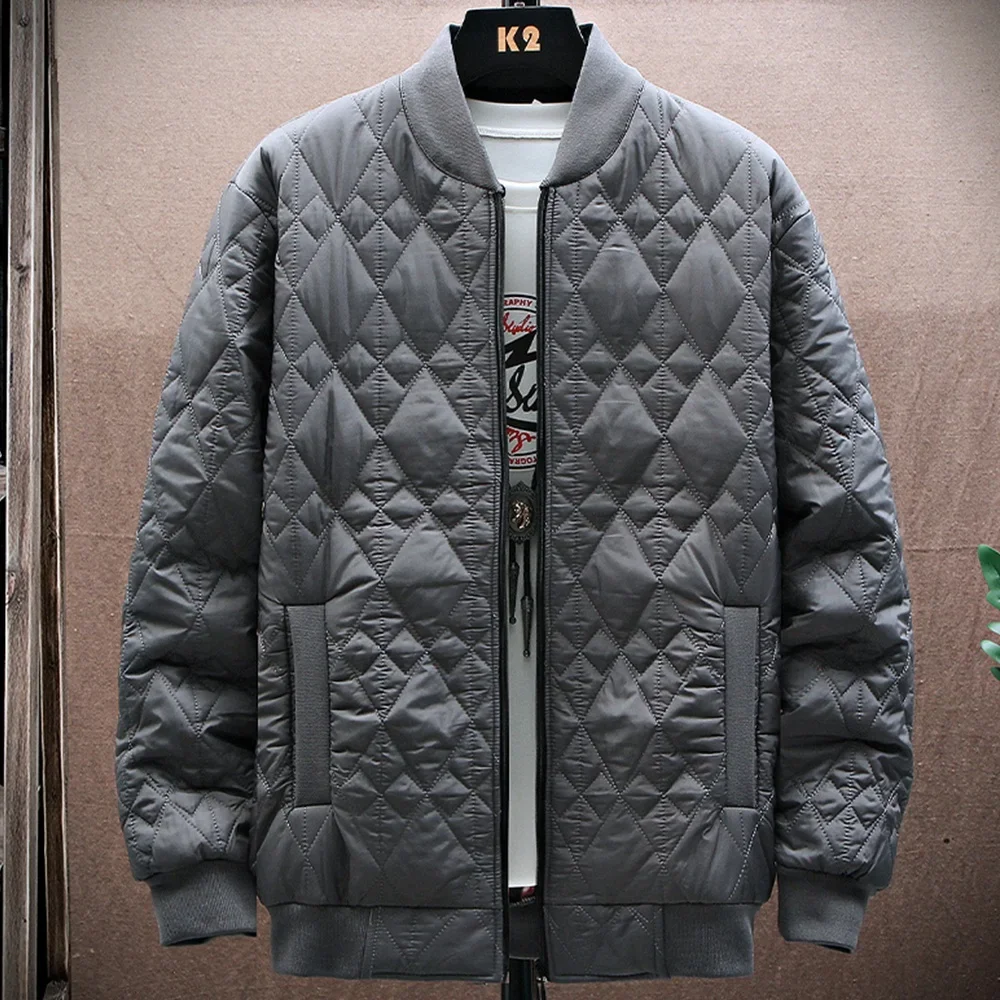 Autumn and Winter Men's Warm Padded Jacket Fashion Casual Cotton Baseball Suit Cardigan