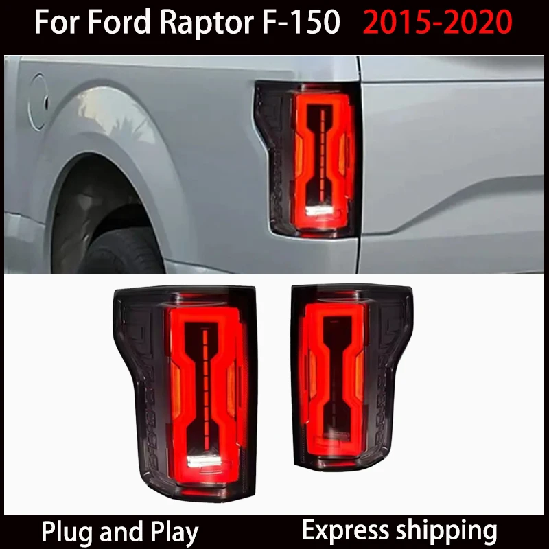 For Ford Raptor F150 2015-2020 Lumen blackened LED taillight Assembly Reverse light turn signal auto parts