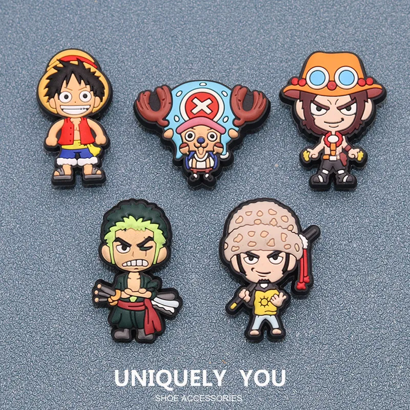 One Piece Schuhanhänger, niedliche und modische Cartoon-Figuren, personalisierte kreative einfache Kawaii-Schuhschnallen, Geburtstagsgeschenk für Freunde. – Detail 2