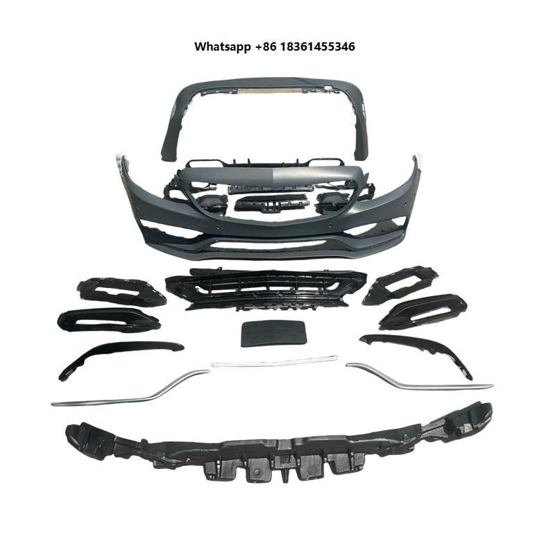 

For C-Class 205 Upgrade C63 Factory Wholesale Auto Parts M-Tech Bodykit M Sport Body Kits Front Bumper Rear Bumper
